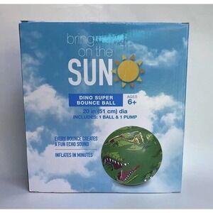 Bring On The Sun Dino super Bounce Ball 20'' Includes Pump